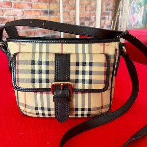 Burberry Haymarket check crossbody/shoulder bag